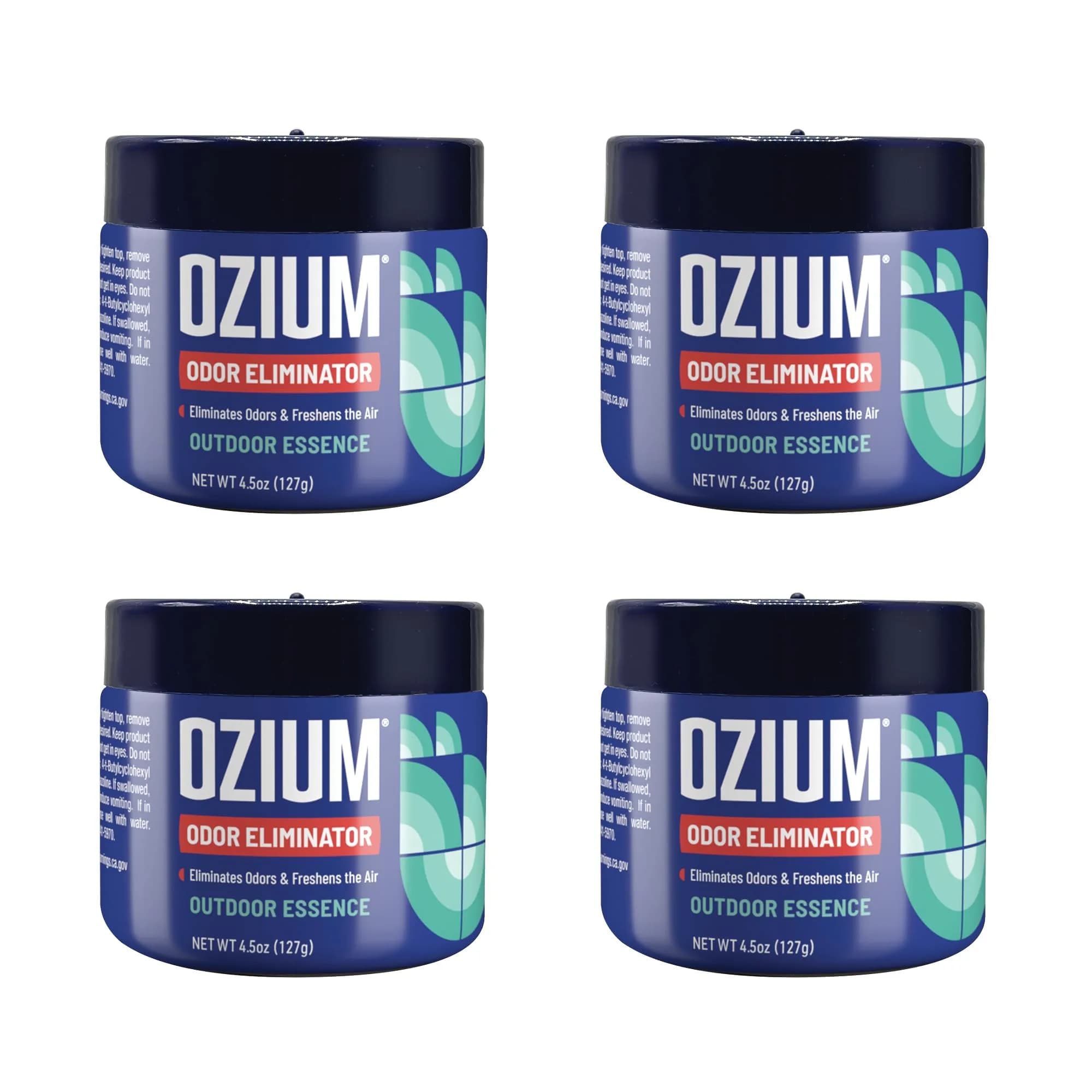 Ozium Outdoor Essence Odor Eliminating Gel 4.5 Oz (128g) | Eliminates Smoke, Pet & Musty Odors