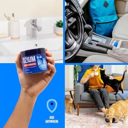 Ozium Outdoor Essence Odor Eliminating Gel 4.5 Oz (128g) | Eliminates Smoke, Pet & Musty Odors thumbnail 4