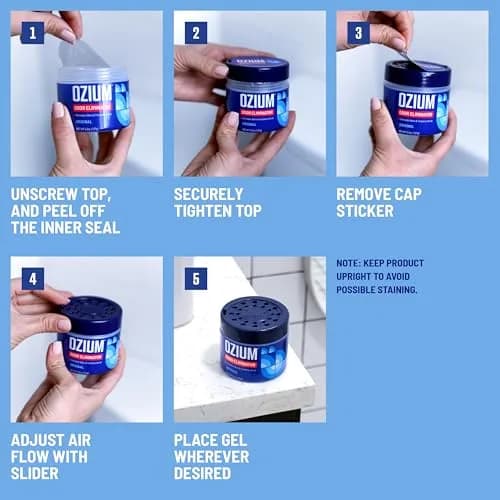 Ozium Odor Eliminating Gel Air Freshener Alternative 4.5 Oz (128g) Pack of 4 | Eliminates Stubborn Smoke Odors thumbnail 6