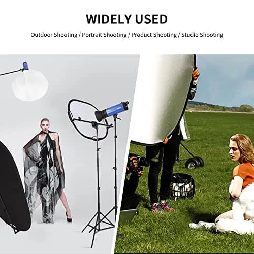 Selens Photography Reflector Stand Kit, 24x36 in 5-in-1 Reflectors | Portable, Adjustable, for Studio & Outdoor Use thumbnail 3
