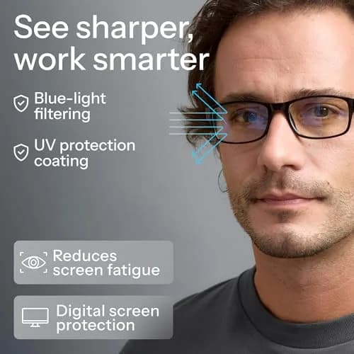 Gaoye Blue Light Blocking Reading Glasses 5-Pack | 4.0 Magnification, Polycarbonate Lenses thumbnail 6