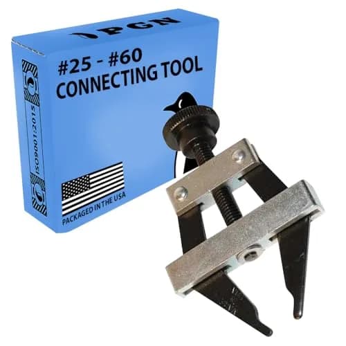 PGN Roller Chain Connecting Puller Tool - Fits #25-60 Chains Carbon Steel | Heavy Duty Industrial Chain Tool thumbnail 1