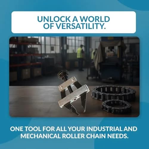 PGN Roller Chain Connecting Puller Tool - Fits #25-60 Chains Carbon Steel | Heavy Duty Industrial Chain Tool thumbnail 4