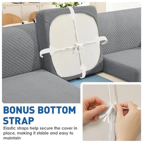 YEMYHOM Checkered Chair Cover 31-46" | Anti Slip, Thickened, Elastic thumbnail 4