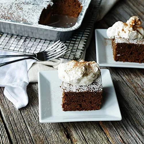 Fig & Leaf Heavy Duty Aluminum Foil Square Cake Pans 8” x 8” | Disposable & Recyclable thumbnail 4