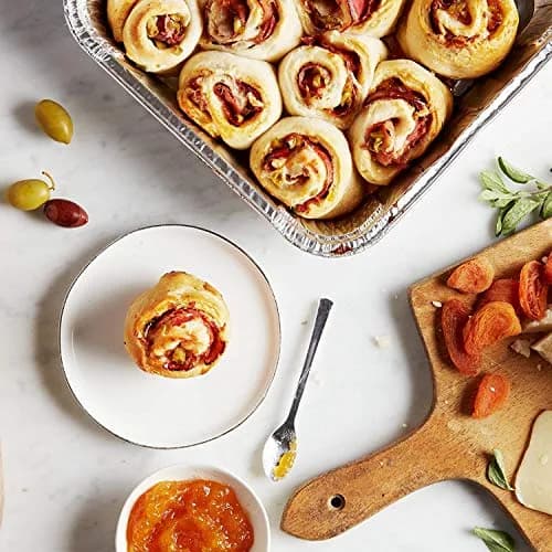 Fig & Leaf Heavy Duty Aluminum Foil Square Cake Pans 8” x 8” | Disposable & Recyclable thumbnail 2