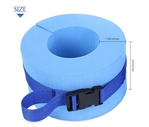 GREENWISH Foam Swimming Aquatic Cuffs Pair | Adjustable Water Aerobics Float Rings for Ankles & Arms thumbnail 4