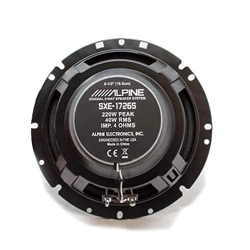 Alpine SXE-1726S 6.5" 2-Way Coaxial Car Speakers (Pair) | 220W Peak Power, 4 Ohm Impedance thumbnail 4