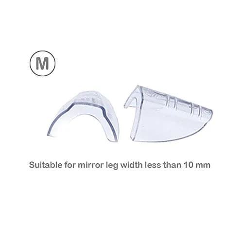 Korty Clear Flexible TPU Side Shields for Eyeglasses | Fits Eyeglass Bracket Width < 10mm (3 Pairs) thumbnail 2