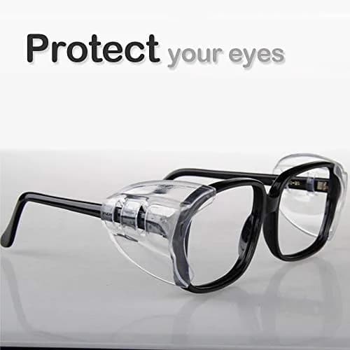 Korty Clear Flexible TPU Side Shields for Eyeglasses | Fits Eyeglass Bracket Width < 10mm (3 Pairs) thumbnail 3