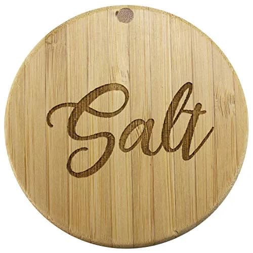 Totally Bamboo Salt Cellar Bamboo Storage Box with Magnetic Swivel Lid, 6 Ounce Capacity, Salt Engraved on Lid thumbnail 5
