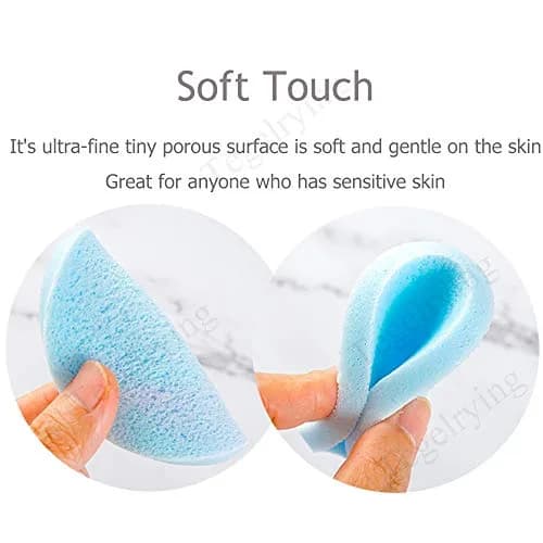 Tegelrying Blue 120 Count Compressed Facial Sponges | Professional Makeup Removal & Cleansing thumbnail 4