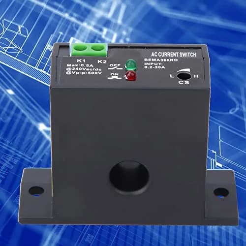 YWBL-WH AC Current Sensing Switch 0.2-30A | Self-Powered Relay for Electrical Panel Protection thumbnail 7