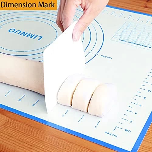 LIMNUO Silicone Baking Mat 24" x 16" | Non Stick, Thick, Reinforced Fiberglass (70-120c) thumbnail 6