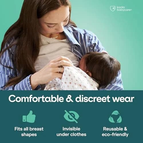 Koala Babycare Original Silver Nursing Cups 43mm (1.69 in) | Protect & Soothe Cracked Nipples thumbnail 7