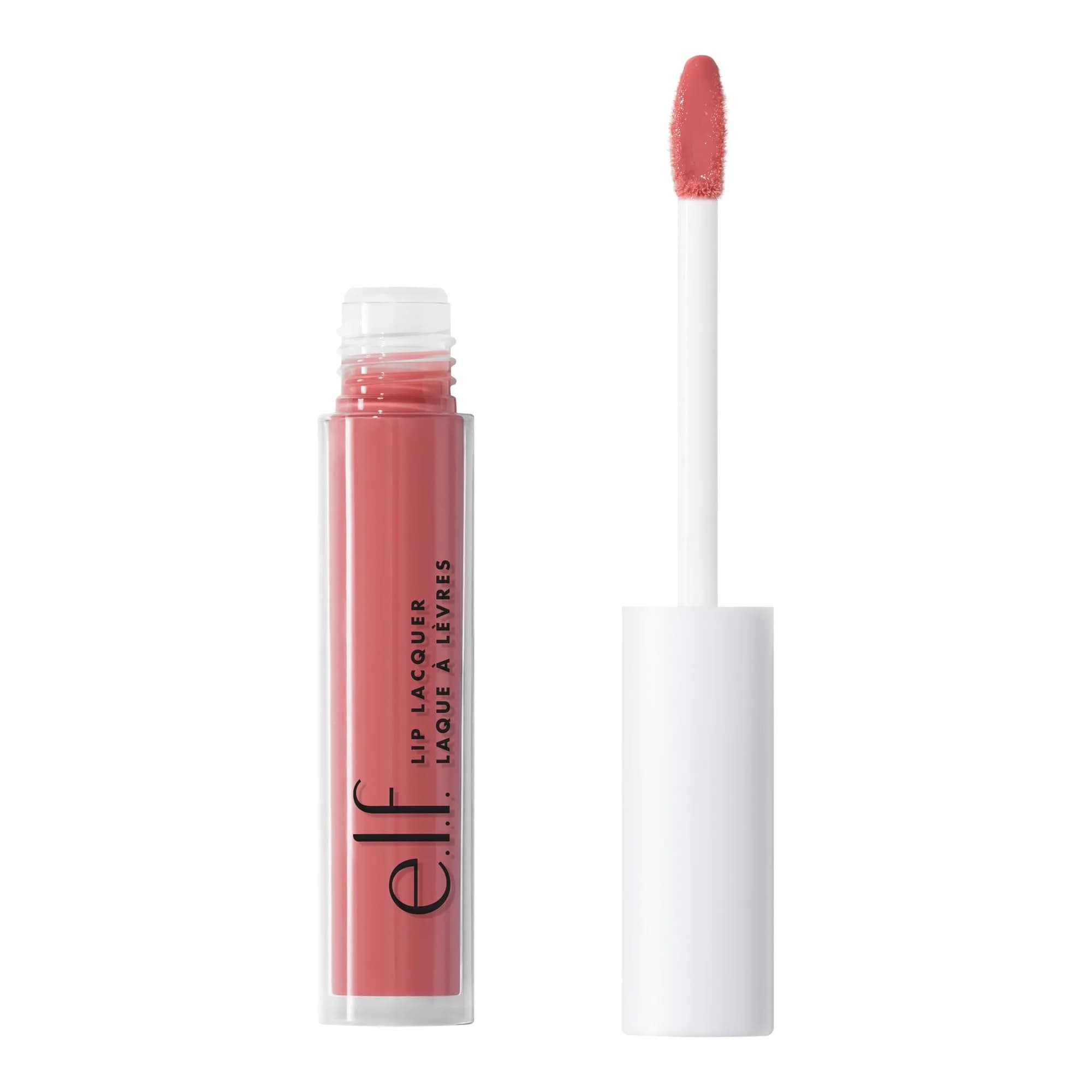 e.l.f. Lip Lacquer, Whisper Pink | High-Shine, Nourishing, Vegan Lip Gloss (0.08 Fl Oz) — Wild Rose