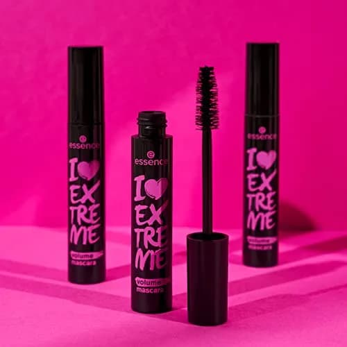 Essence Cosmetics I Love Extreme Volume Mascara Black 1.23 fl oz (36ml) | Flake-Free, Intense Black thumbnail 8