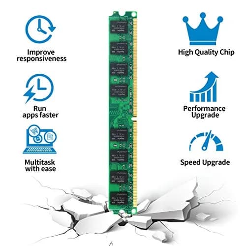 Motoeagle 8GB DDR2 800MHz UDIMM RAM Kit (2x4GB) for Desktop | High Compatibility & Stability thumbnail 4