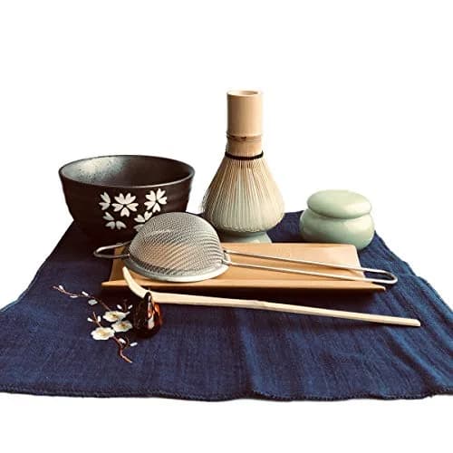 Artcome Traditional Japanese Matcha Tea Set (9Pcs) | 400ml Bowl & Bamboo Whisk Kit thumbnail 3