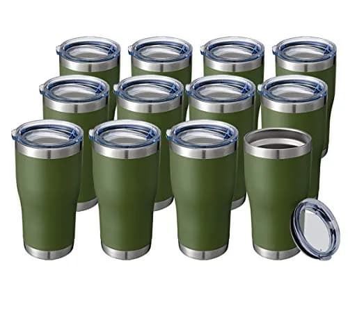 HASLE OUTFITTERS 20 oz Tumbler Bulk | Vacuum Insulated Stainless Steel Army Green thumbnail 1