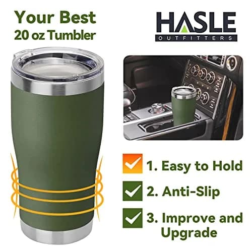 HASLE OUTFITTERS 20 oz Tumbler Bulk | Vacuum Insulated Stainless Steel Army Green thumbnail 6