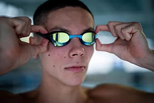 ARENA Unisex Cobra Ultra Swipe Racing Swim Goggles for Adults, Blue/Silver | Anti-Fog Polycarbonate Mirrored Lens thumbnail 8