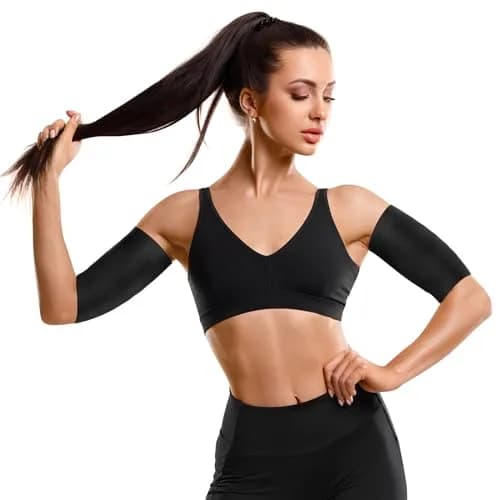 HEALLILY Arm Shaper Wrap Belt Elastic Slimming Support for Women | Breathable Lightweight Arm Support Sleeve to Improve Blood Circulation & Ease Muscle Fatigue thumbnail 8