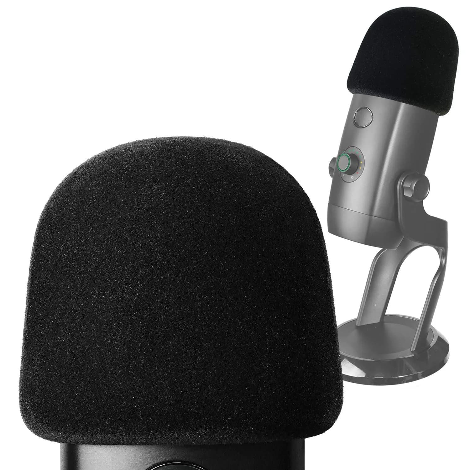 YOUSHARES Velvet-like Foam Windscreen for Blue Yeti X Mic | Reduces Plosives & Background Noise - main product image