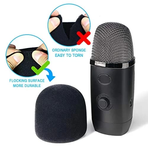 YOUSHARES Velvet-like Foam Windscreen for Blue Yeti X Mic | Reduces Plosives & Background Noise thumbnail 5