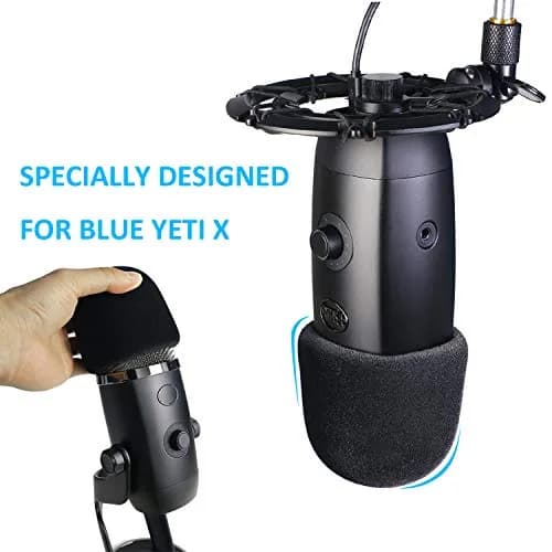 YOUSHARES Velvet-like Foam Windscreen for Blue Yeti X Mic | Reduces Plosives & Background Noise thumbnail 7