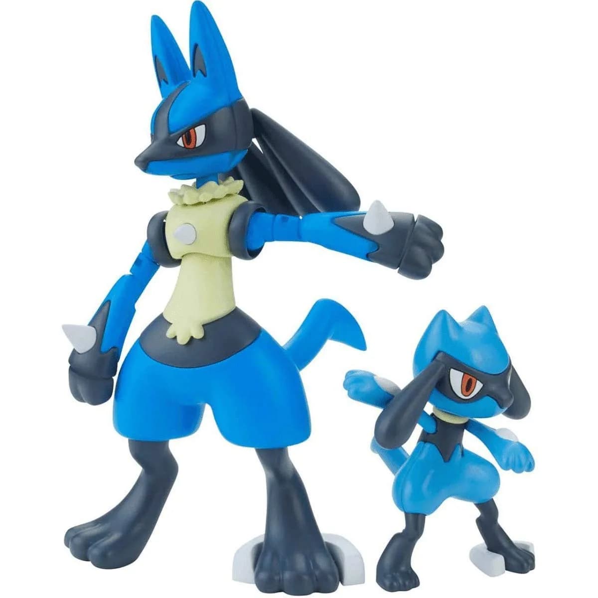 Bandai Pokémon Model Kit Eevee | Snap Together, No Glue, Colored Plastic (8.07 in x 5.8 in x 1.85 in) — Riolu & Lucario