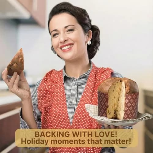 SHSH trade group Panettone Paper Baking Molds Large 15oz (5.1x3.35-in) - Pack of 12 | Non-Stick Easter Bread Forms thumbnail 8