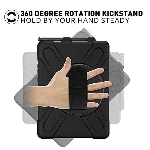 ZenRich Rugged Case for Galaxy Tab Active4 Pro/Active Pro 10.1" (25.7 cm) | Heavy Duty Shockproof Protective Case with S Pen Holder, 360 Rotating Kickstand, Hand Strap & Shoulder Belt thumbnail 4