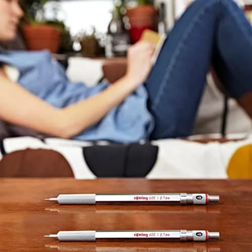 rOtring 600 Mechanical Pencil | HB 0.5 mm | Red All-Metal Body | Hexagonal Barrel | 22g thumbnail 7