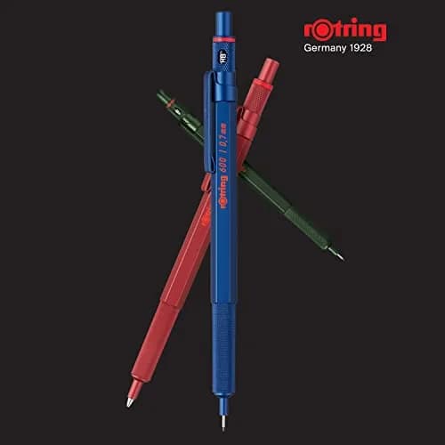 rOtring 600 Mechanical Pencil | HB 0.5 mm | Red All-Metal Body | Hexagonal Barrel | 22g thumbnail 2