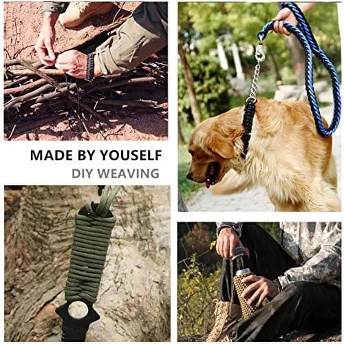 GeGeDa Paracord 550 Bracelet Kit 200 ft (60.96 m) | 550 lb Strength, Includes Buckles & Key Rings thumbnail 6