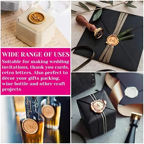 PAXCOO Sealing Wax Sticks 20pcs Gold | Easy Glue Gun Application for Crafts & Letter Seals thumbnail 6