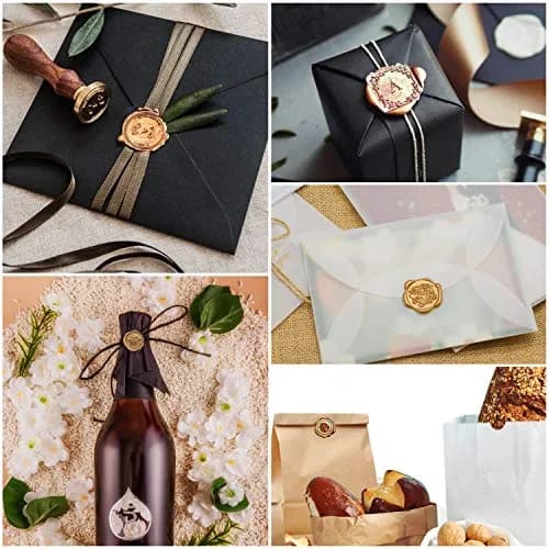PAXCOO Sealing Wax Sticks 20pcs Gold | Easy Glue Gun Application for Crafts & Letter Seals thumbnail 8