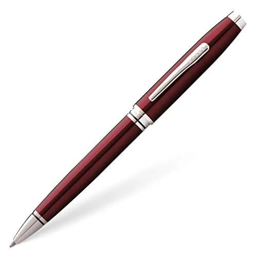 Cross Coventry Ballpoint Pen (Medium Stroke Thickness with Gift Box) Red/Chrome | Classic, Refillable, Gift-Ready thumbnail 1