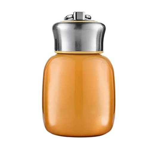 Gets Mini 7 Oz (200ml) Stainless Steel Vacuum Insulated Water Bottle Orange Red | Keeps Drinks Hot for 8 Hrs, Cold for 12 Hrs thumbnail 1