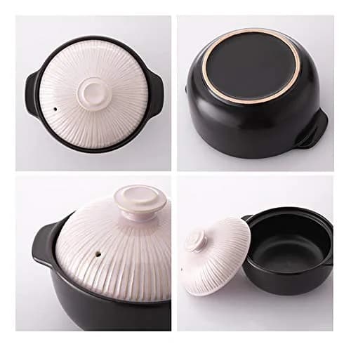Lucia 1400ml Glazed Ceramic Cookware Hot Pot | Heat & Water Resistant - South Korea thumbnail 4