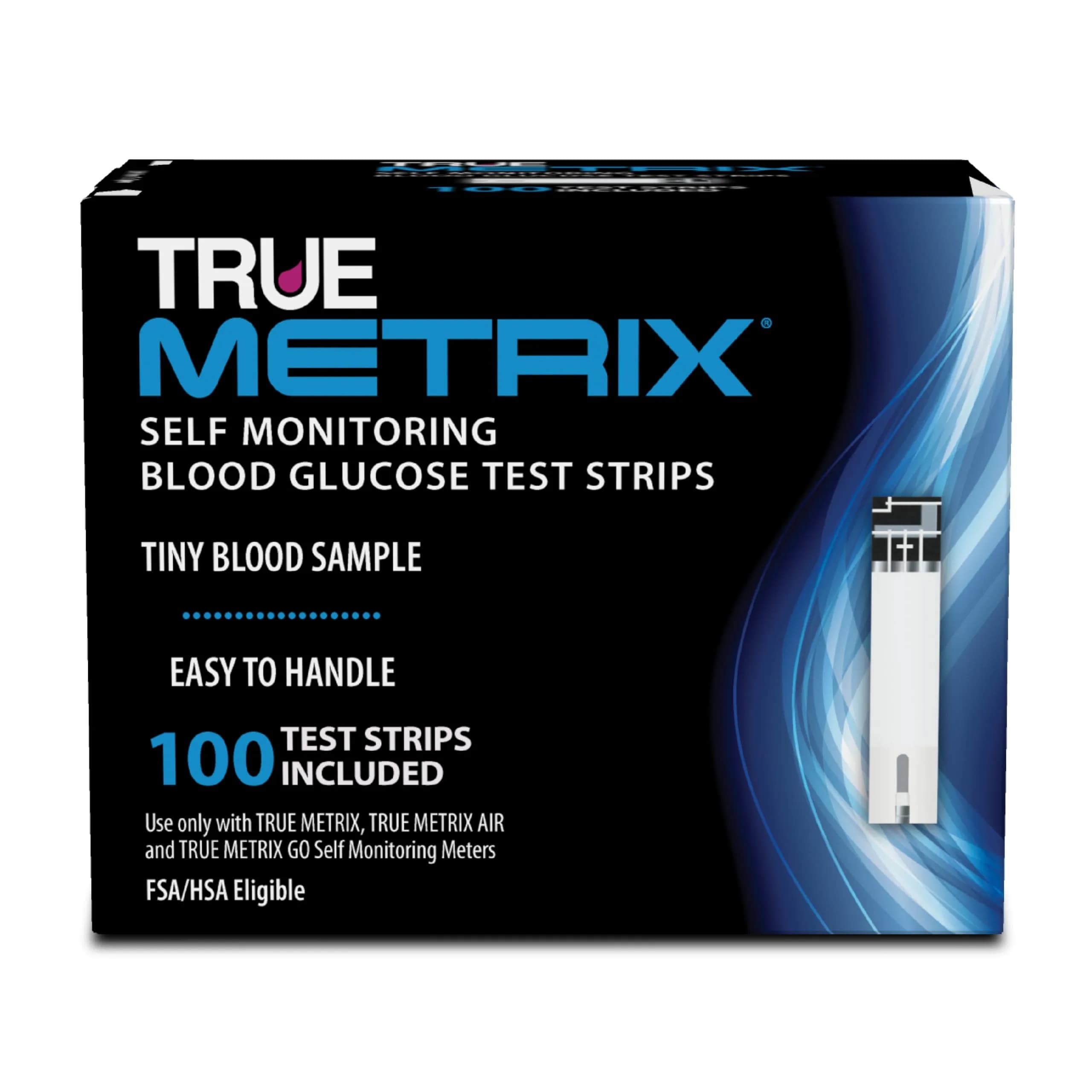 TRUE METRIX Blood Glucose Test Strips 100 Count | Fast, Reliable Blood Sugar Monitoring