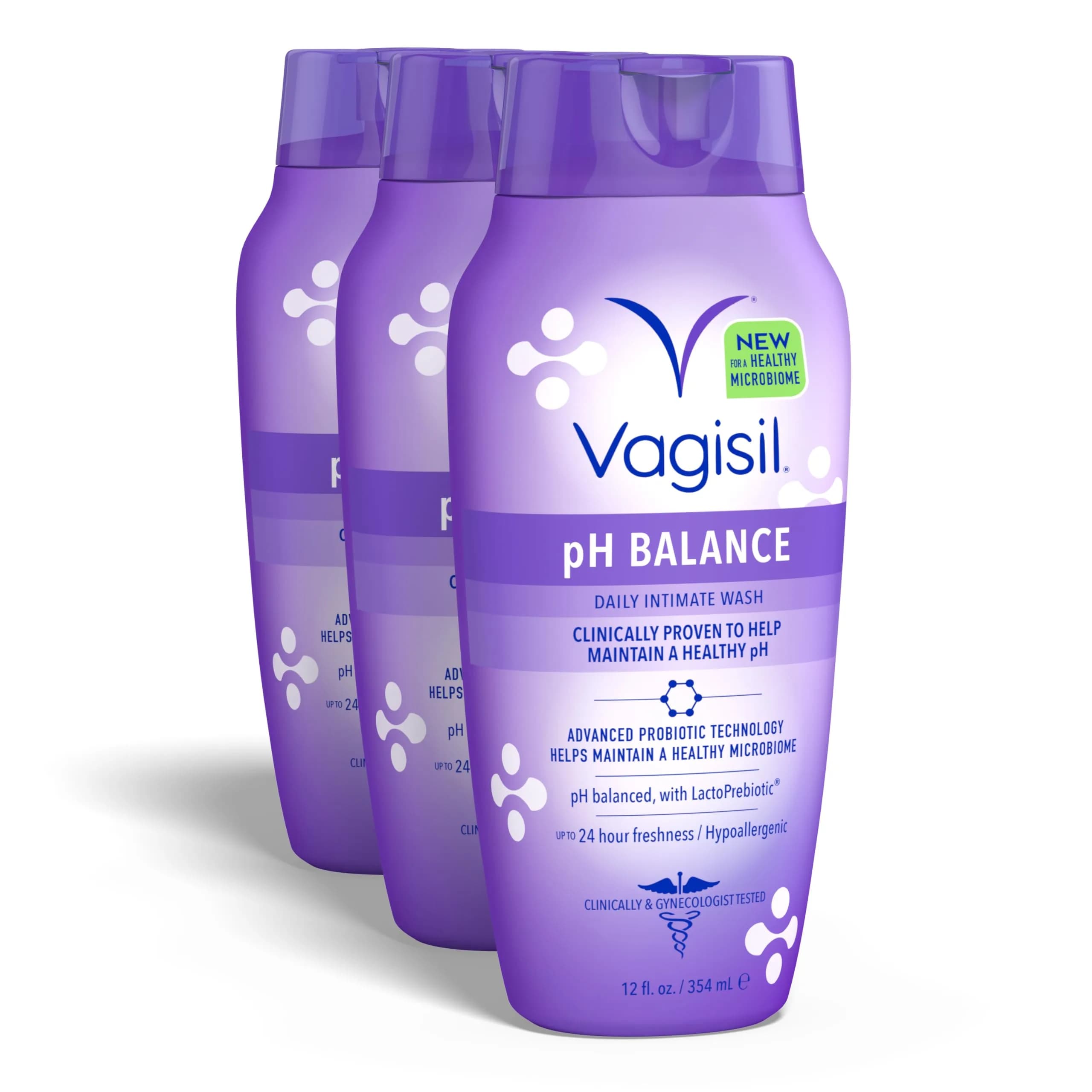 Vagisil pH Balance Feminine Wash LactoPrebiotic 360ml (12 Fl Oz) | Gynecologist Tested