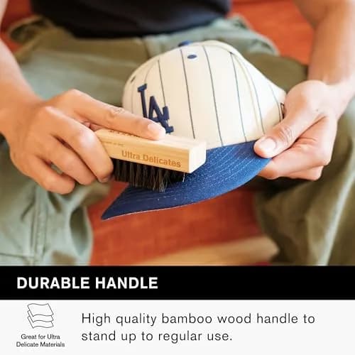 Jason Markk Ultra Delicate Shoe & Hat Cleaning Brush | Soft Bristles, Bamboo Wood, Sneaker Care (1 Brush) thumbnail 5