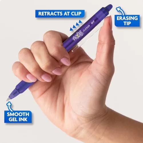 Pilot FriXion Clicker Erasable Pens Fine Point 0.7mm, Assorted Colors, 15-Pack | Smooth Ink Flow Writing Instrument thumbnail 4