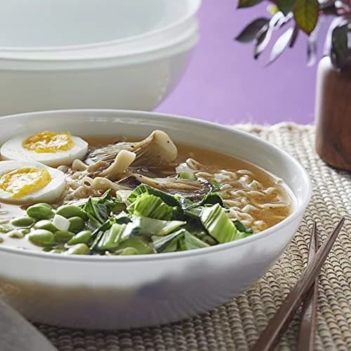 Corelle 4-Pc Meal Bowls Set 1330ml (46 Fl Oz) | Vitrelle Strong Glass for Daily Use thumbnail 8