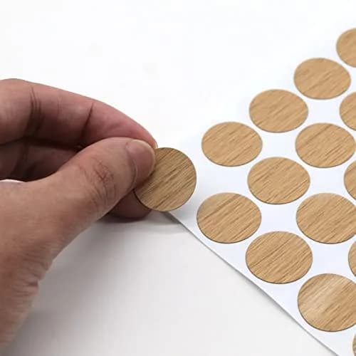 VictorsHome Self-Adhesive Screw Hole Stickers Maple 21mm (0.83 Inch) | 108 Pcs for Furniture & Cabinets thumbnail 3