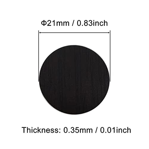VictorsHome Black Screw Hole Stickers 21mm (0.83 Inch) | Covers Screw Holes for Furniture & Cabinets thumbnail 2