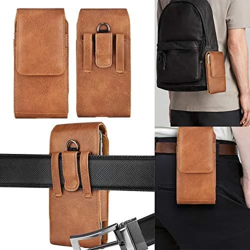 Takfox Leather Belt Holster Pouch for Samsung Galaxy S25 Ultra S24 Plus S23 S22 S21 S20 FE 5G Note 20 J7 J3, 17.3 cm (6.8 inch) | RFID Blocking thumbnail 7