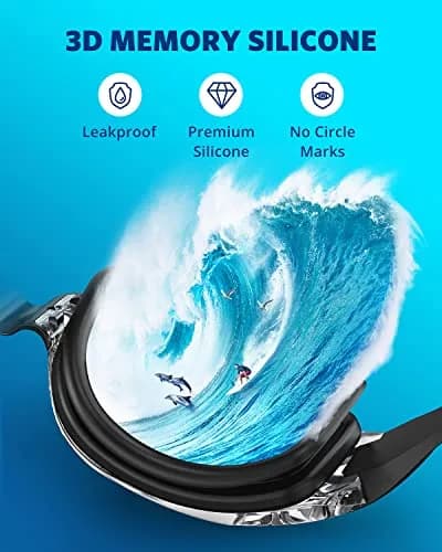 Aegend Clear 2 Pack Swimming Goggles | Anti-Fog UV Protection Wide Vision thumbnail 6